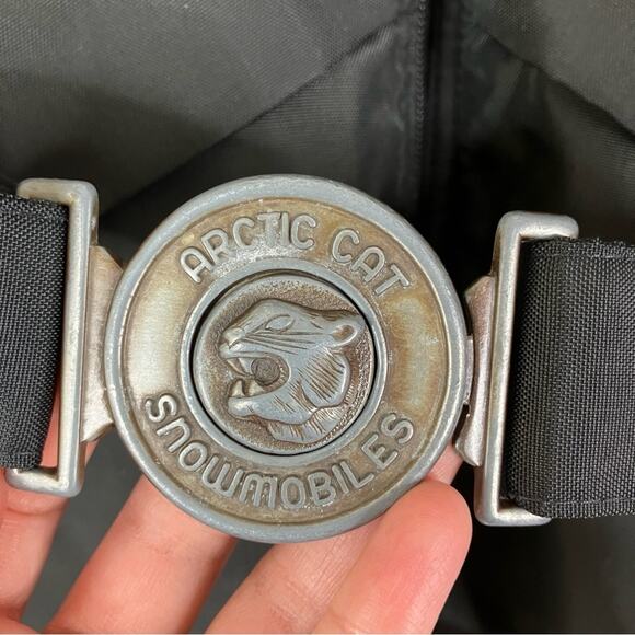 Arctic Wear | Men's Vintage Black & Green Belted Coverall Snowsuit M TALL - Picture 3 of 10